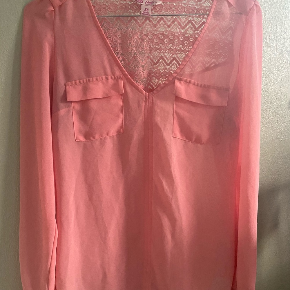 Candies Pink Blouse NEVER WORN